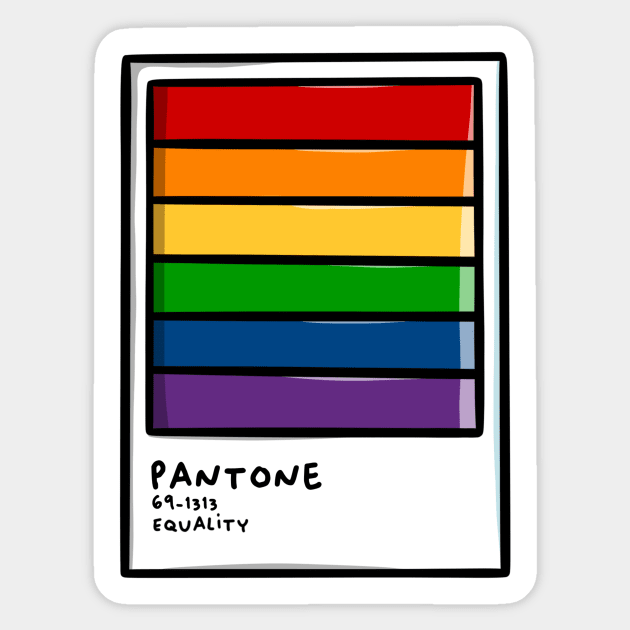 Pantone Pride Sticker by La Bemol